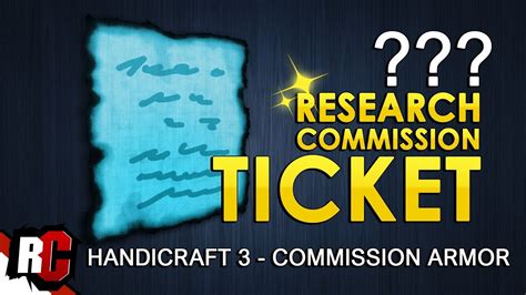 research commission ticket